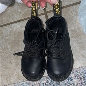 Dr. Martens Black Kids Boots